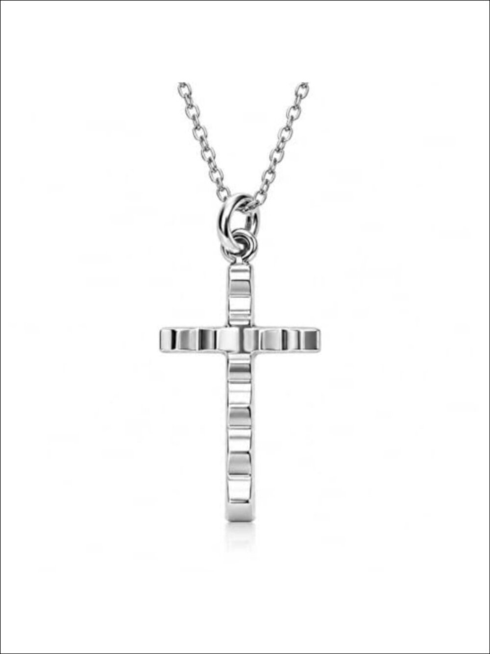 Dainty Cross Necklace Women Stainless Steel Faith Pendant Christian Jewelry